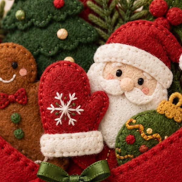 A Felt Envelope Full of Christmas