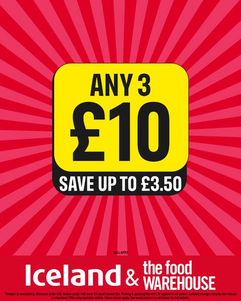 3 FOR £10 !