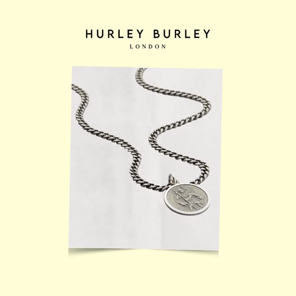 Personalised Silver St Christopher Curb Necklace