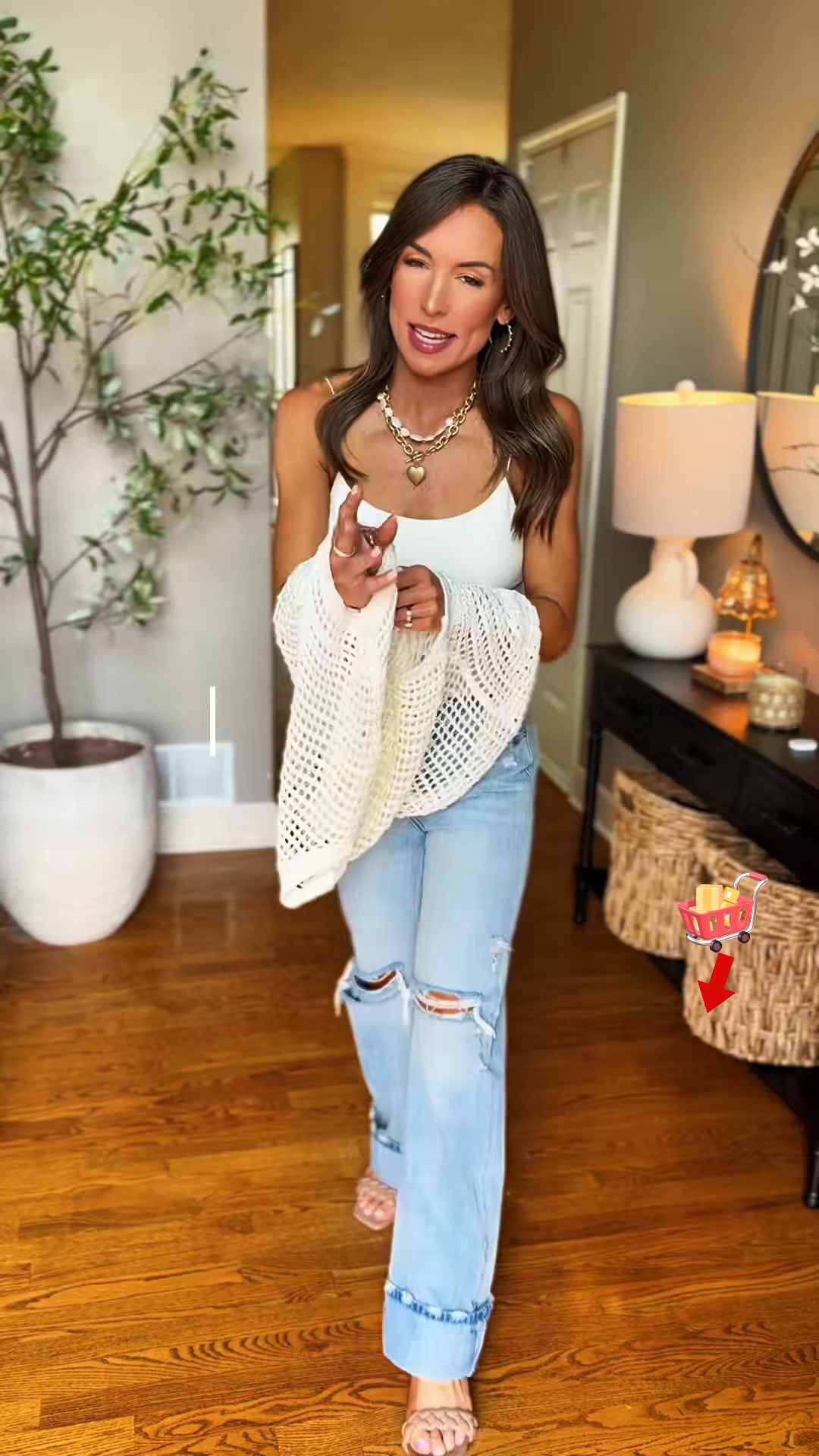 Women's Crochet Hollow-Out Beach Cover-Up & Casual Top. Shop Now