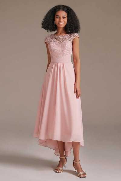 Cap Sleeve Applique Pockets Bridesmaid Dress Dark Green-US12