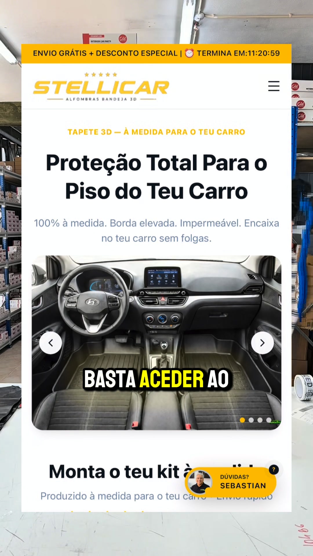 Tapetes 3D à Medida para o Seu Carro
