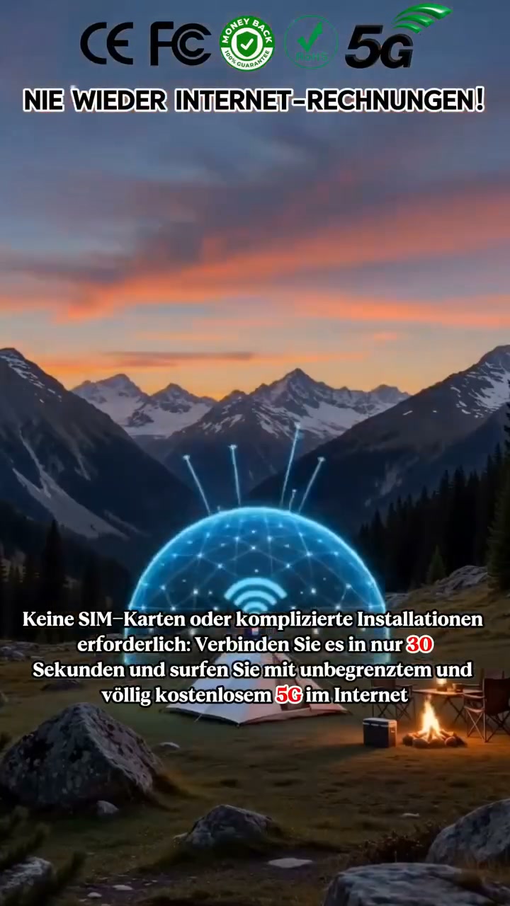 5G Tragbares WLAN für über 200 Länder