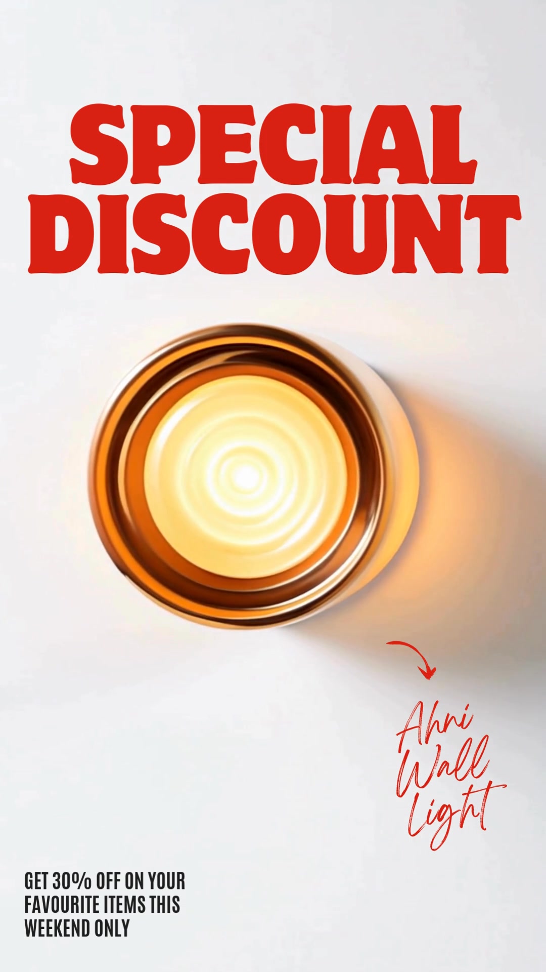 Ahni - Modern LED Ceiling Light / Wall Light