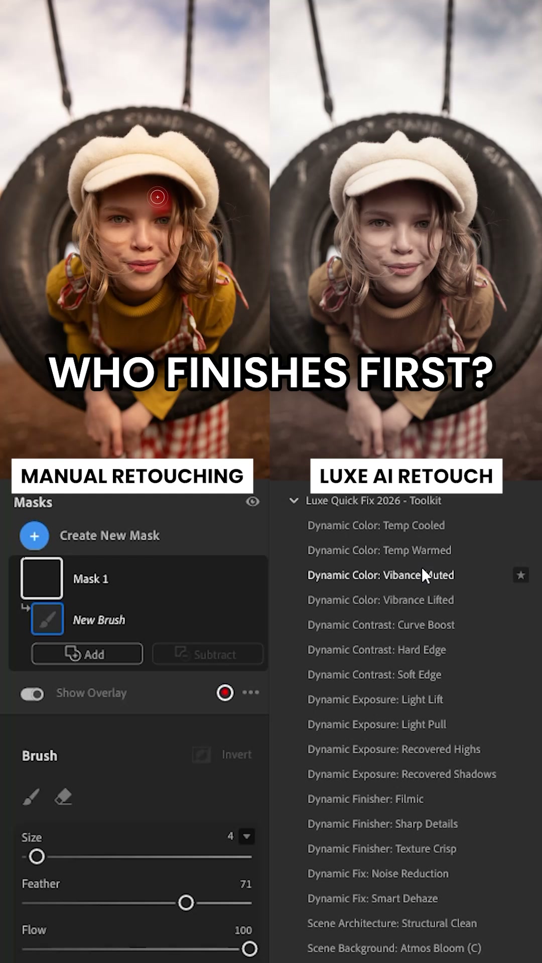 One Click. Smarter Retouching.