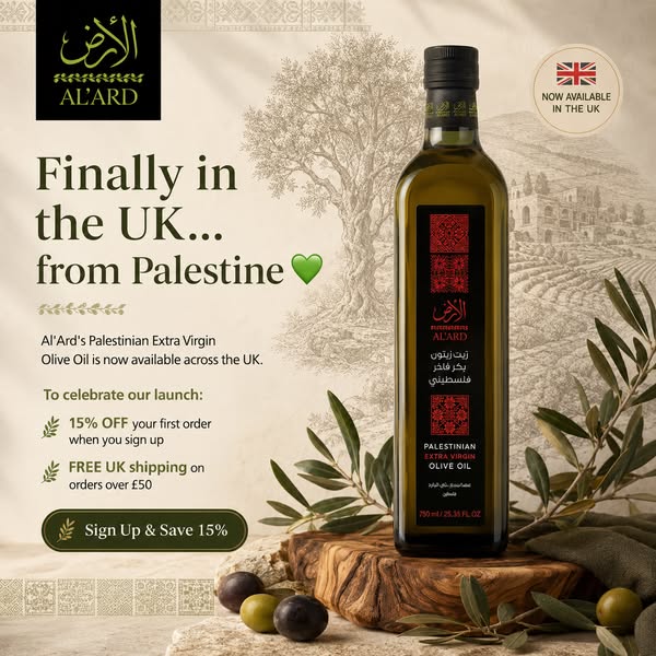 Finally in the UK... from Palestine
