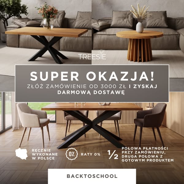 [DARMOWA DOSTAWA] BackToSchool z Treeste!