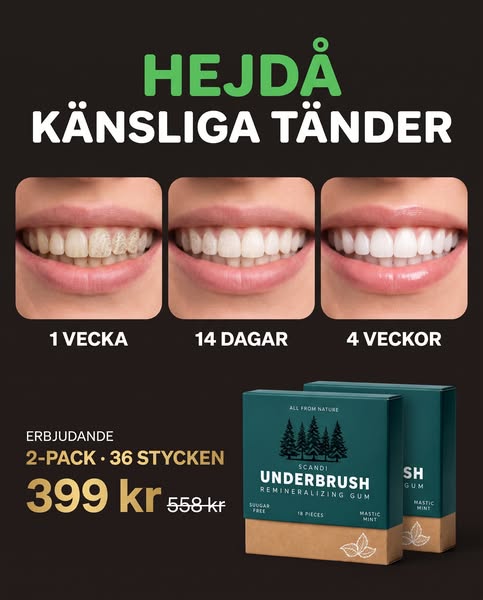 Ett tuggummi som förändrar dina tänder.