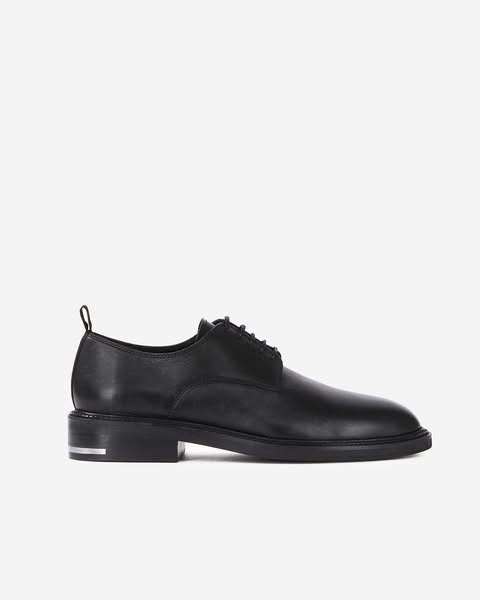 Schwarze Schnürschuhe aus Leder