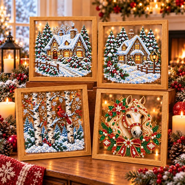 New Framed Clear Diamond Painting Pearl Art KitOn Sale