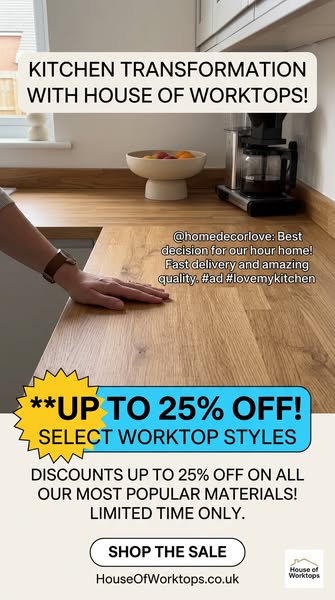 Save Hundreds on Your Next Worktop