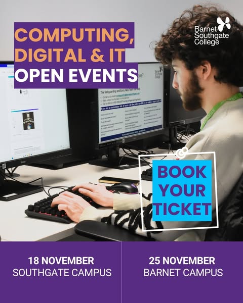 November 2026 Open Events by Barnet and Southgate College | Eventbrite