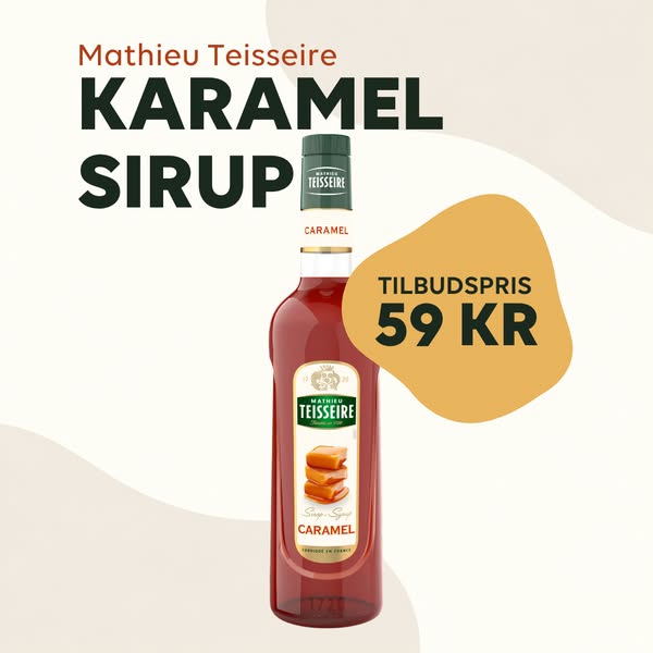 Karamel sirup, 59 kr.