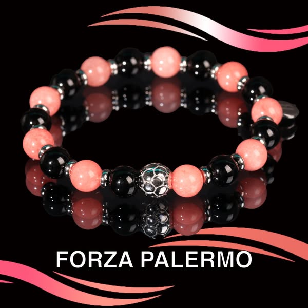 Bracciale Ivan Basile – I Colori del Palermo al Tuo Polso!