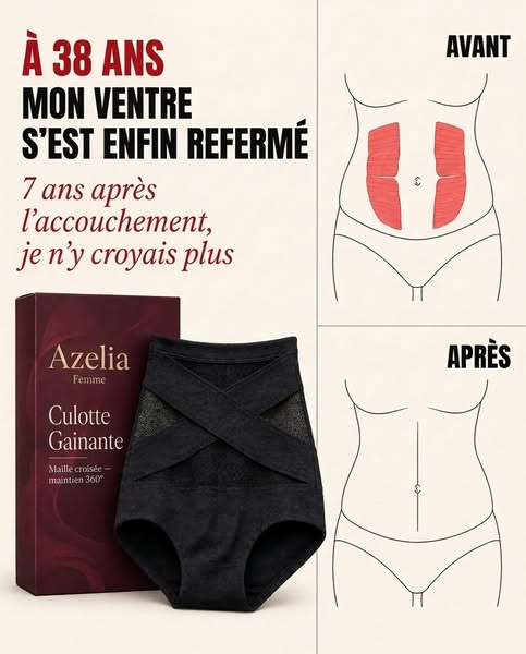 Culotte gainante à bande croisée 360°