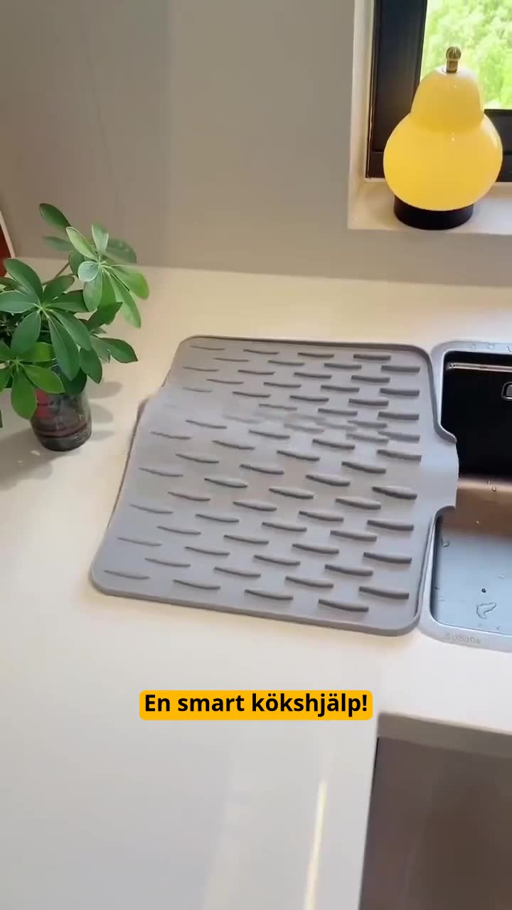 Multifunktionell och Hopfällbar Silikonmatta för Avrinning