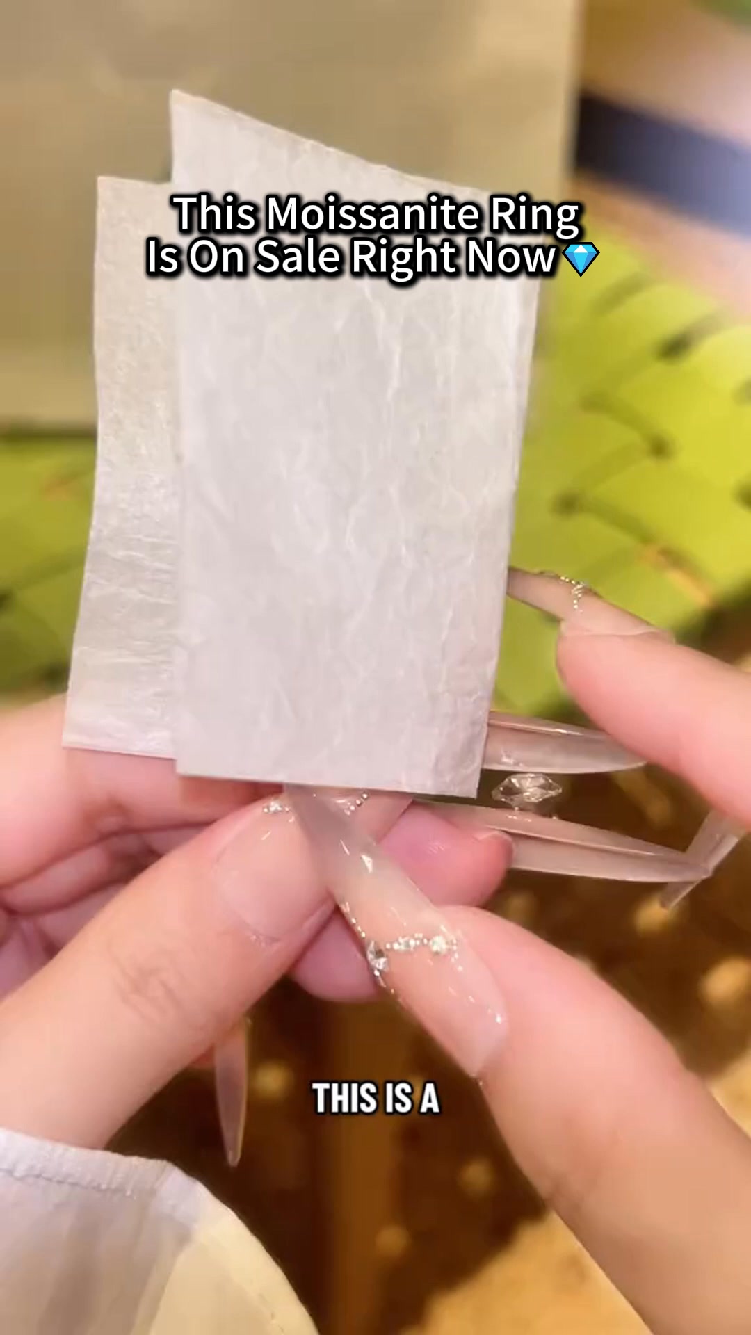 Radiant Cut Moissanite Pavé Ring
