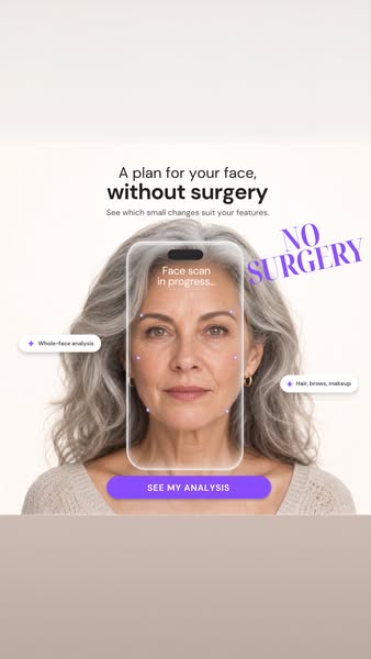 What actually suits your face? Find out in 2 minutes.