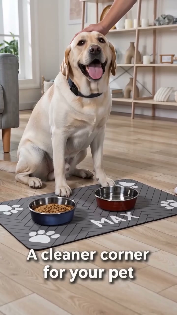 Custom Dog Feeding Pad Quick Dry Waterproof