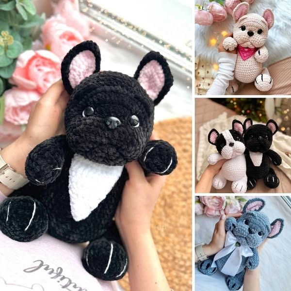 2-in-1 Crochet Pattern: Adorable Bulldog & Pug DIY Kit!