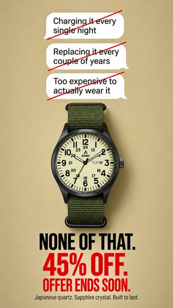 Every Excuse You Had For A Smartwatch, Gone.