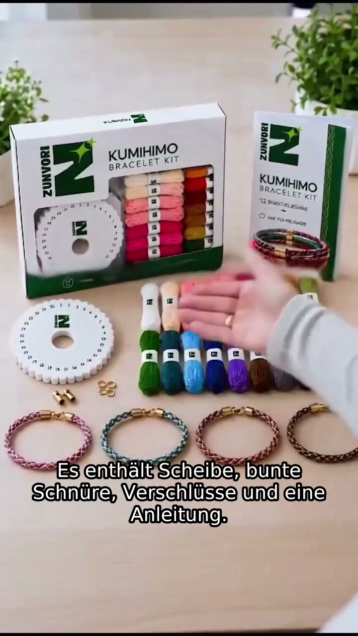 Kumihimo-Armband-Set – Gestalte deine eigenen geflochtenen Freundschaftsbänder