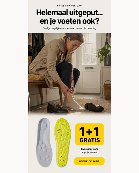 Flexisole™ Schokabsorberende Inlegzolen – 1+1 GRATIS