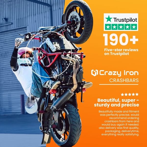 Crazy Iron Crash Bars — 190+ Reviews