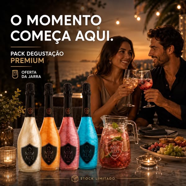 Pack Degustação Premium + Oferta da Jarra Pack Degustação Premium + Oferta JarraPack Degustação Premium + Oferta da Jarra - O Mimadu