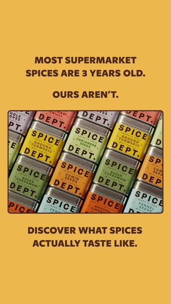 Anúncio de Spice Department