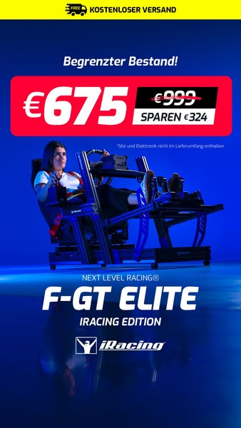€999 €675: F-GT Elite iRacing Edition