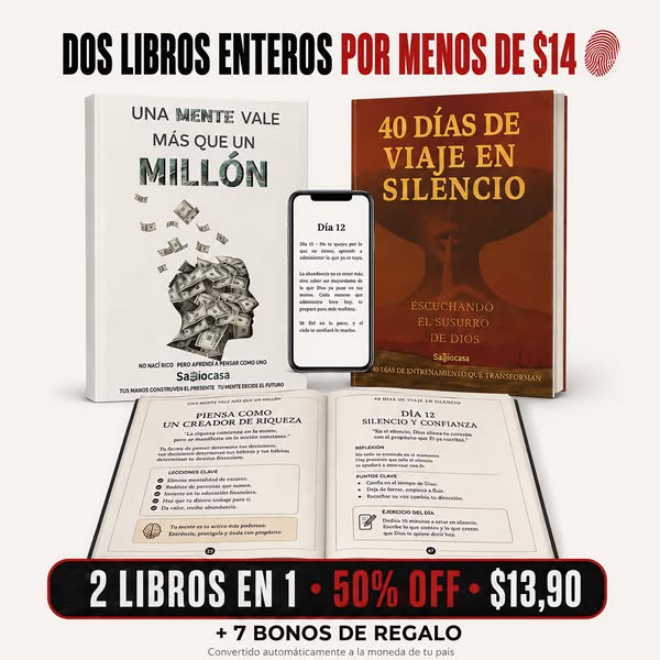50% OFF termina hoy: los 2 libros por $13,90