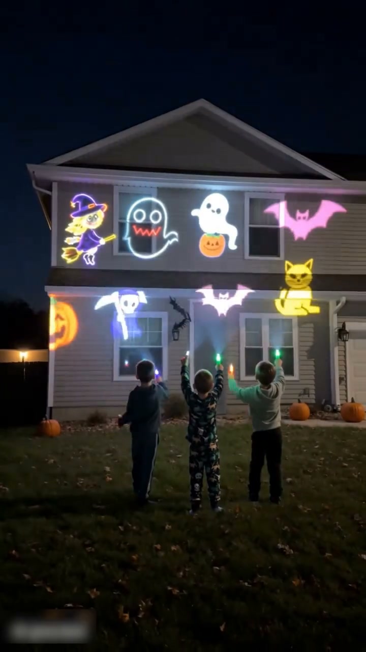 Halloween Finger Projector Lights