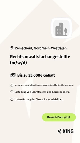 Nur wenige Klicks zum neuen Job