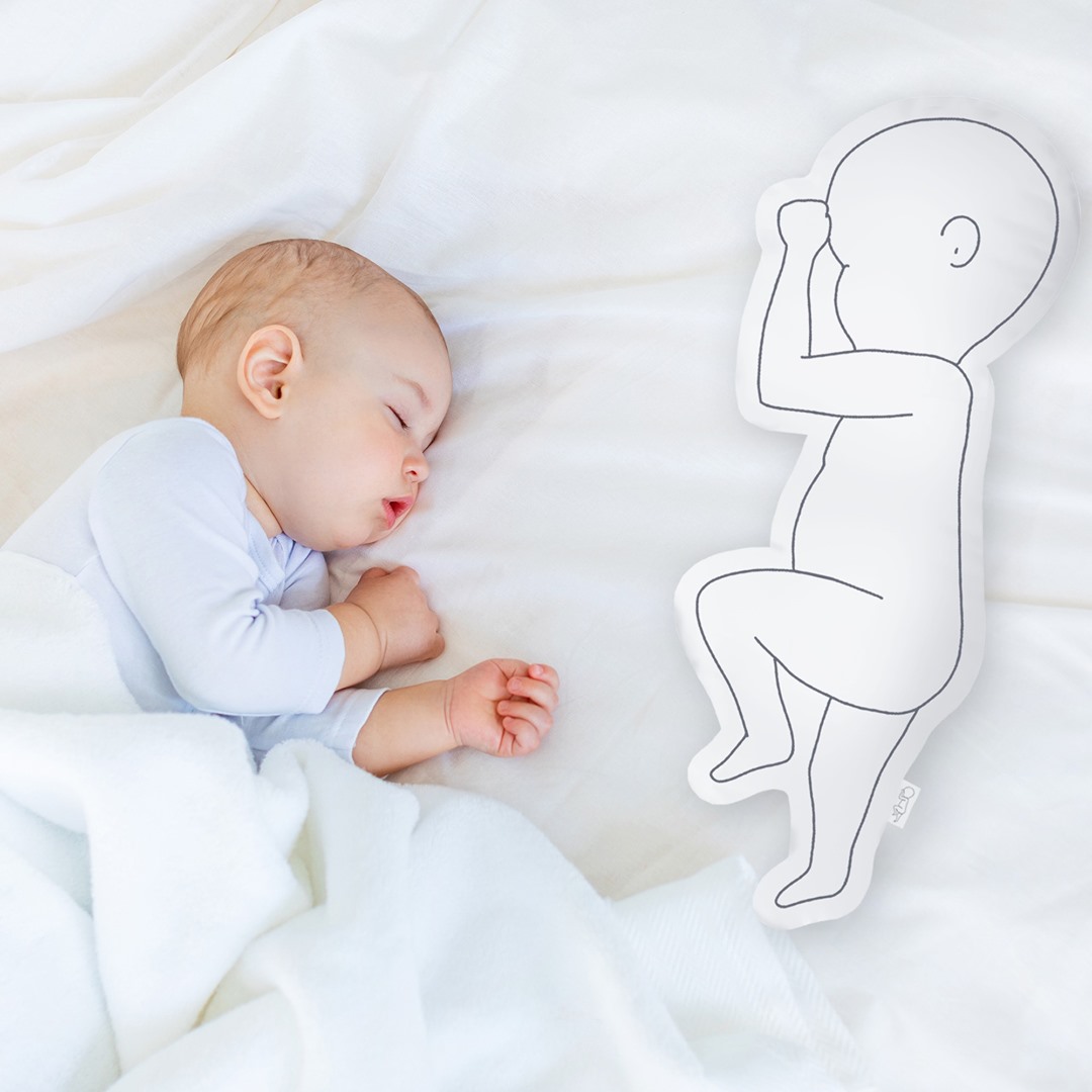Dein Baby als Kissen im Maßstab 1:1