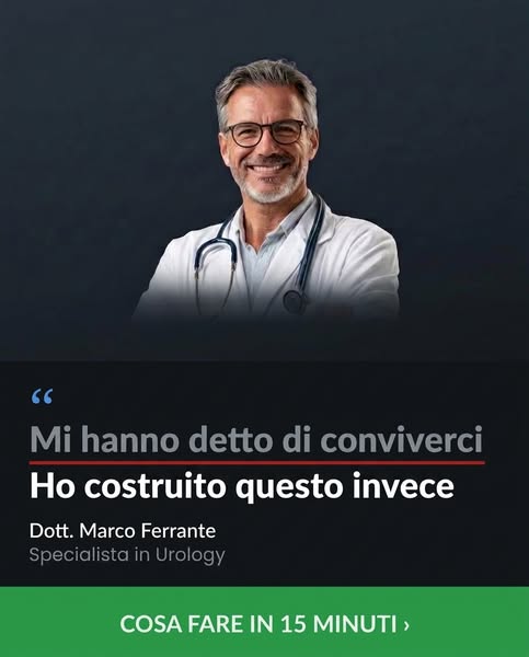 «È l'età.» Due parole, e la visita era finita.