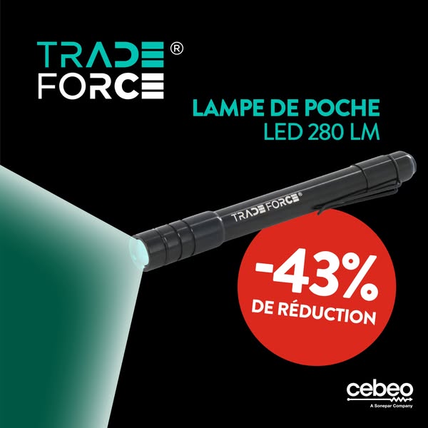 Lampe de travail TradeForce -28 %