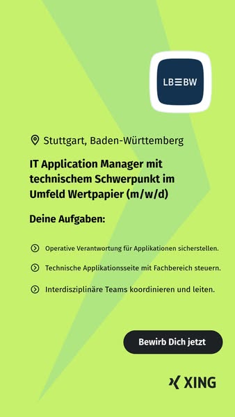 Nur wenige Klicks zum neuen Job