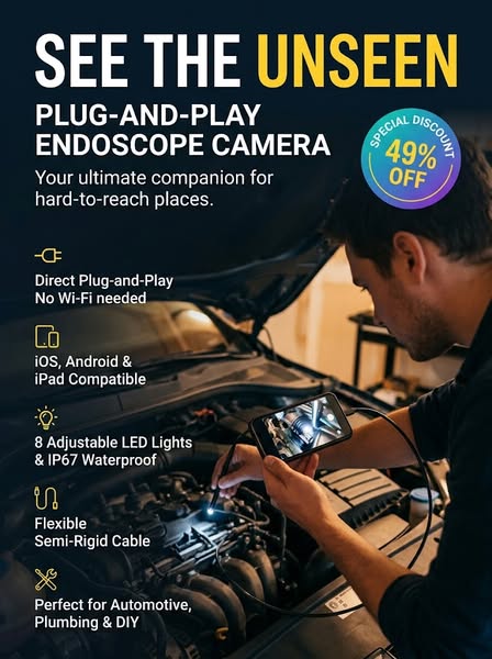 Plug-and-Play Endoscope Camera