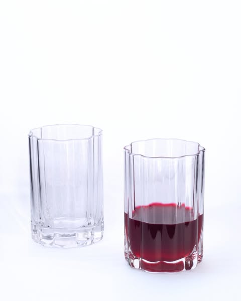 Bavary Luno Drinkglazen 300 ml – Set van 2 – Ribdesign met Dikke Bodem
