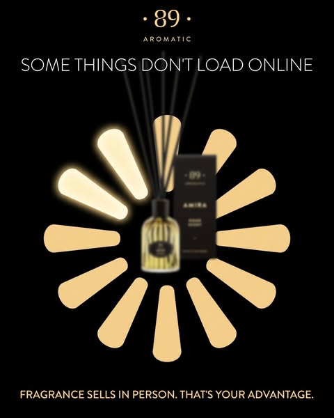 Fragrance sells in person