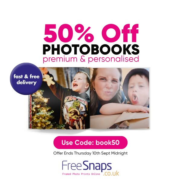 Create Your Photobook Today – 50% OFF