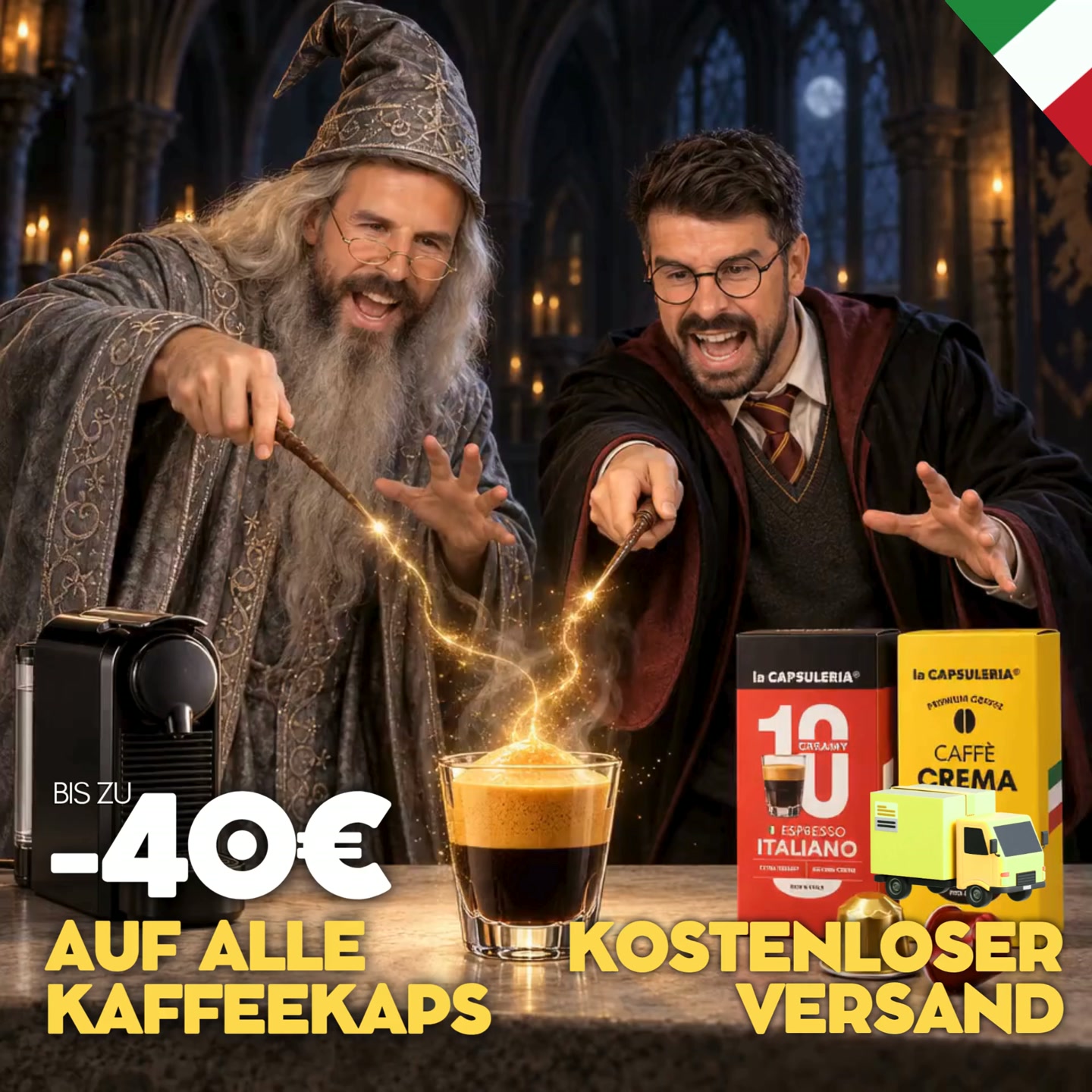 La Capsuleria® probieren: Bis zu 40 € sparen