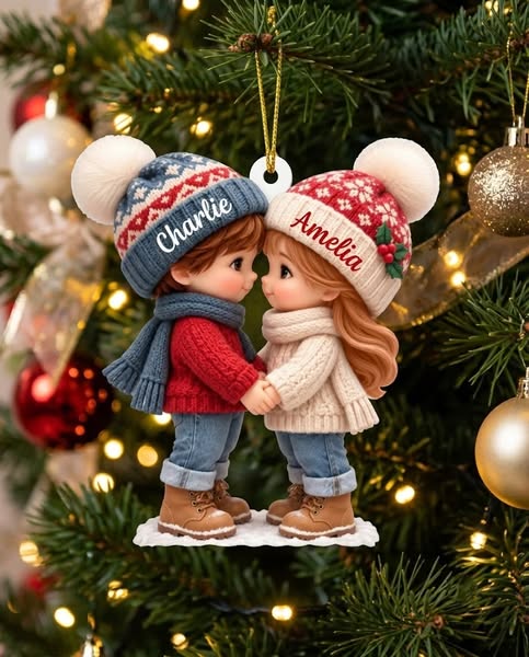 Two names that belong together Personalise Your Ornament