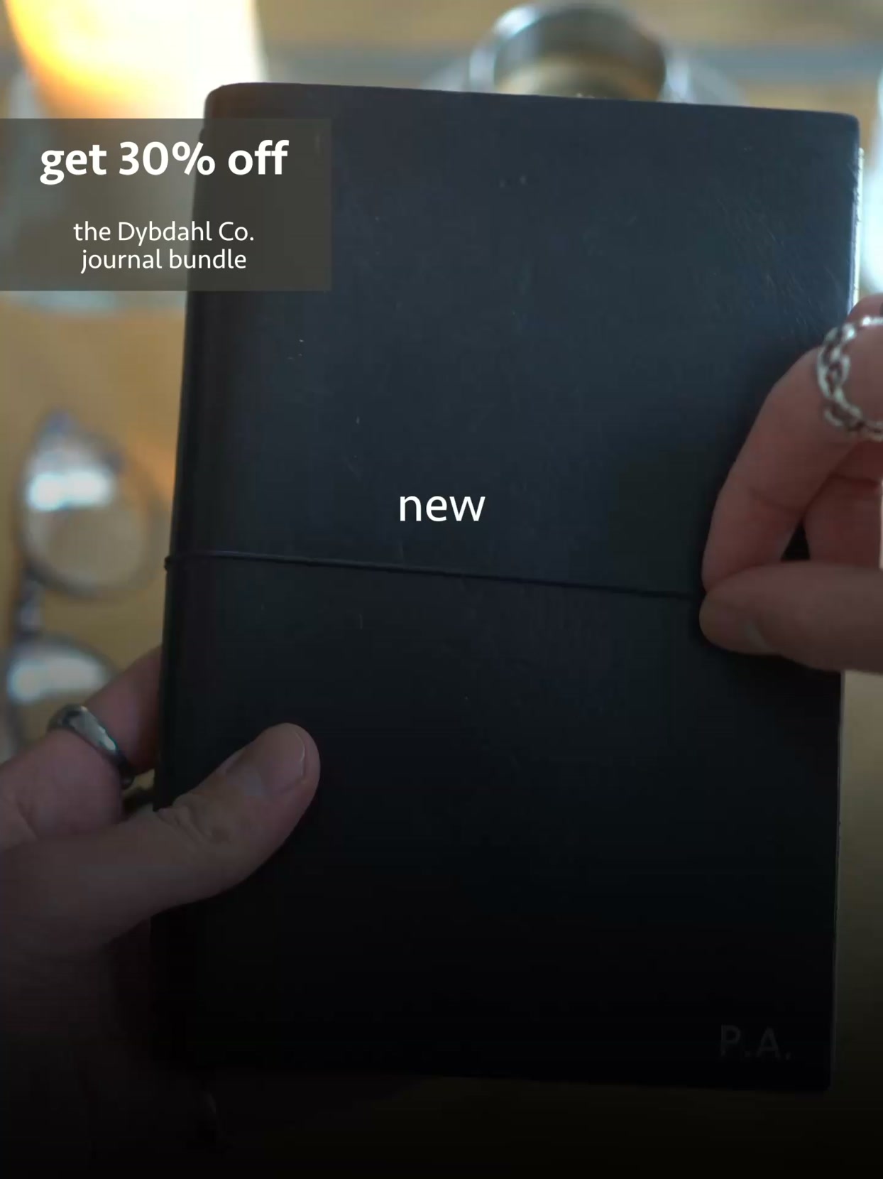 your first journal, 30% off
