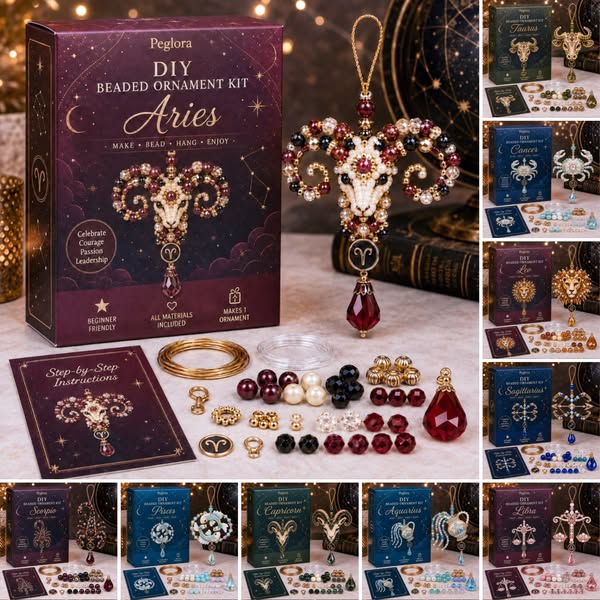 Zodiac Blessing Beaded Ornament DIY Kit