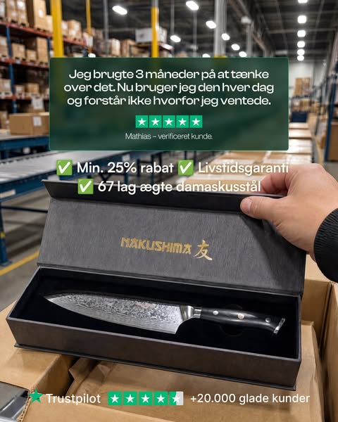 Op til 50% rabat ved knivsæt!