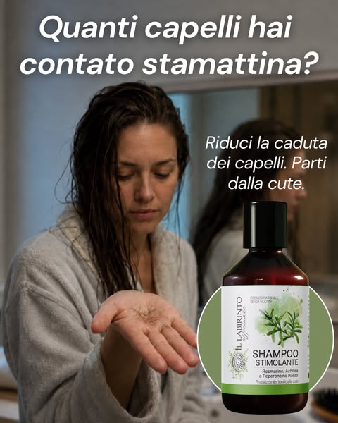 Shampoo stimolante per una cute più reattiva