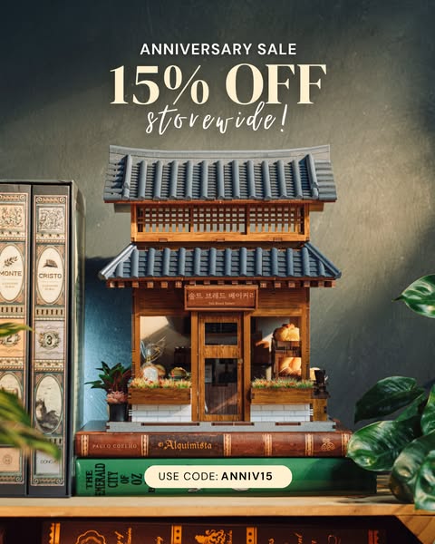 O criativo por trás: Ikseon-dong Hanok Bakery Miniature House Kit