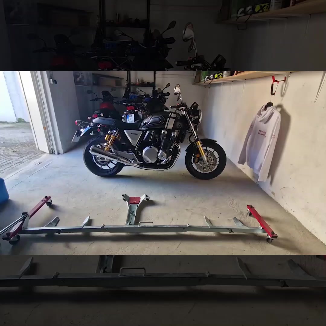 Effortlessly move your bike around the garage!